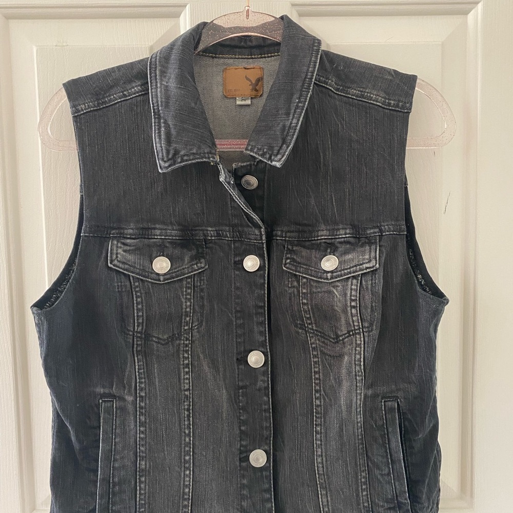Black Jean Vest